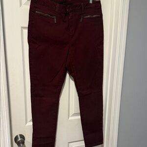 Michael Kors Burgundy Women Jeans
